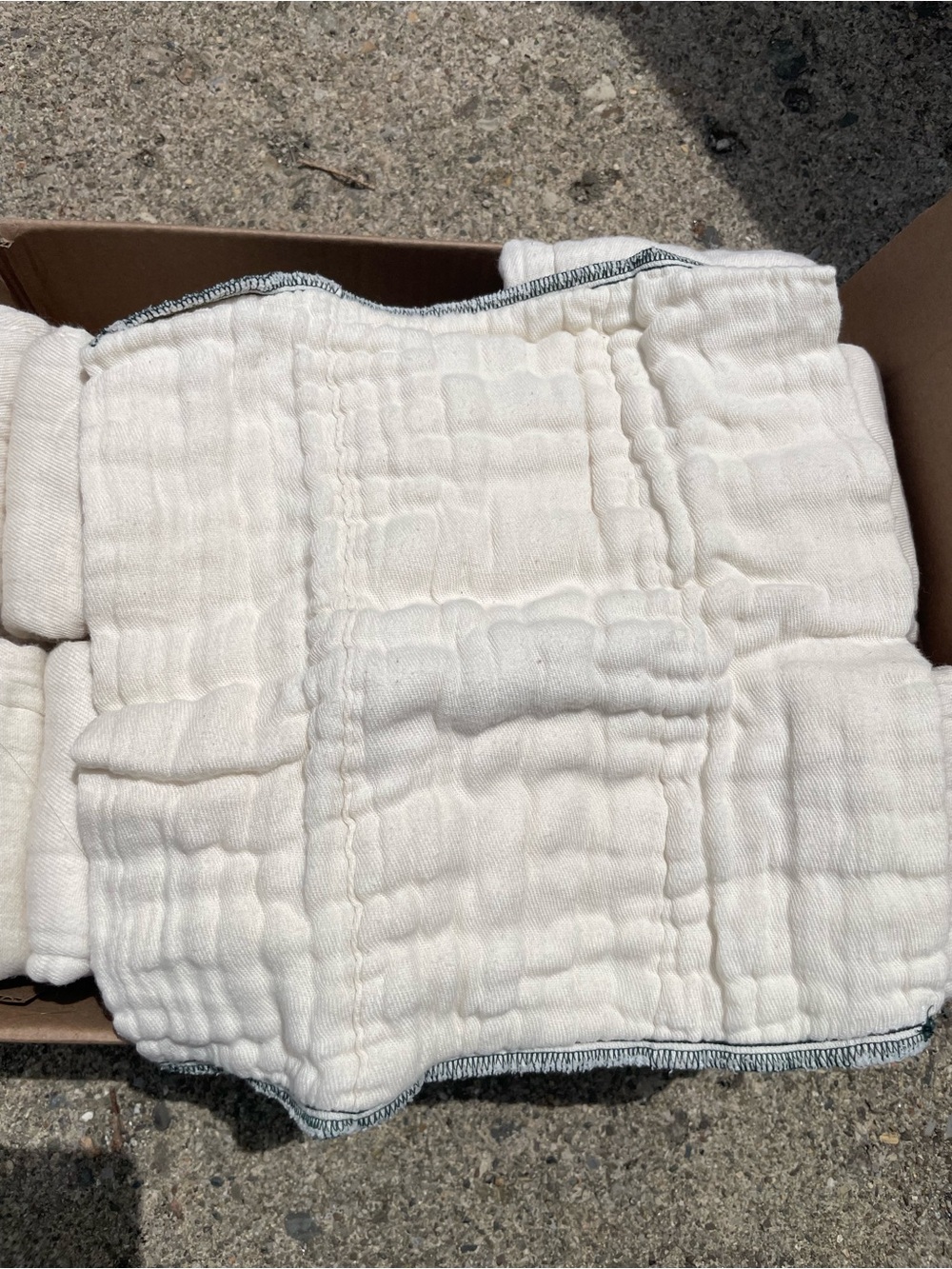 Cloth Diapers-23 Cotton Prefolds 7-17lbs